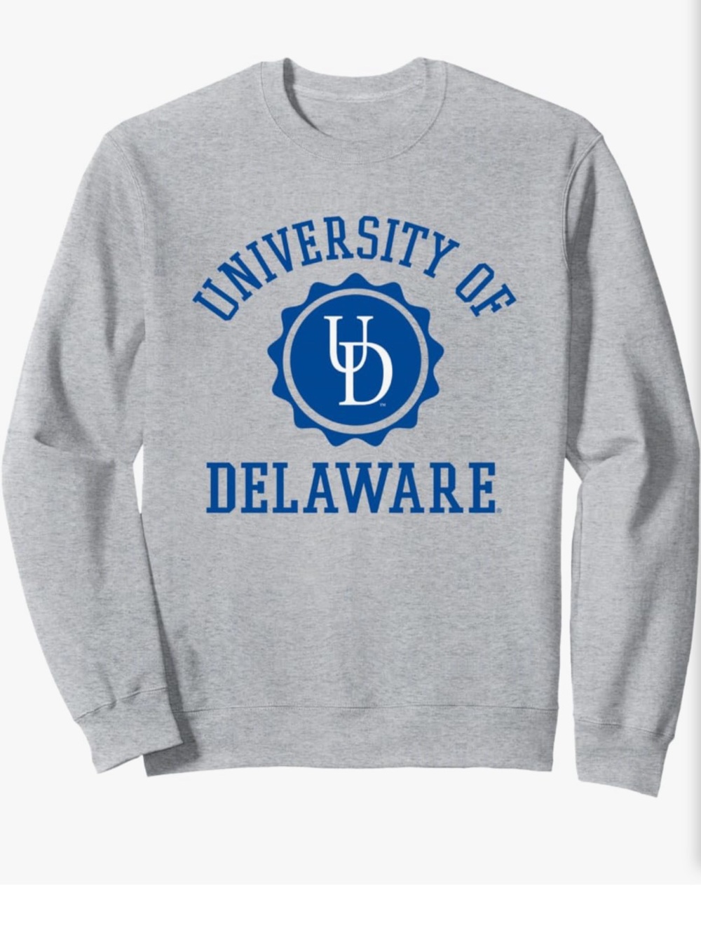 NWOT University of Delaware Gray Crewneck Sweatshirt